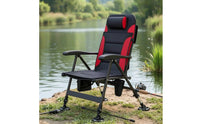Foldable Fishing Chair Padded Chair with Adjustable Legs Stable Furniture Long-Lasting for Outdoor