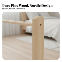 Floor-Standing Small Clothes Rack space-efficient Size Miniature Angled Bracket Clothing Stand Simple Design Pet Accessory Space-Saving for Dog Owners, Bedroom, Closet, Boutique