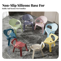 Multipurpose Shoe Changing Stool Sturdy Plastic Stool Easy to Clean Kids Plastic Chair Heavy Duty for Adults, Children, Homeowners, Entryway, Living Room, Bedroom, Bathroom