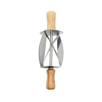 Manual Croissant Cutter Roller Rotating Croissant Roller Cutter Food-Grade Pastry Wheel Ergonomic for Bakers, Home Cooks, Baking
