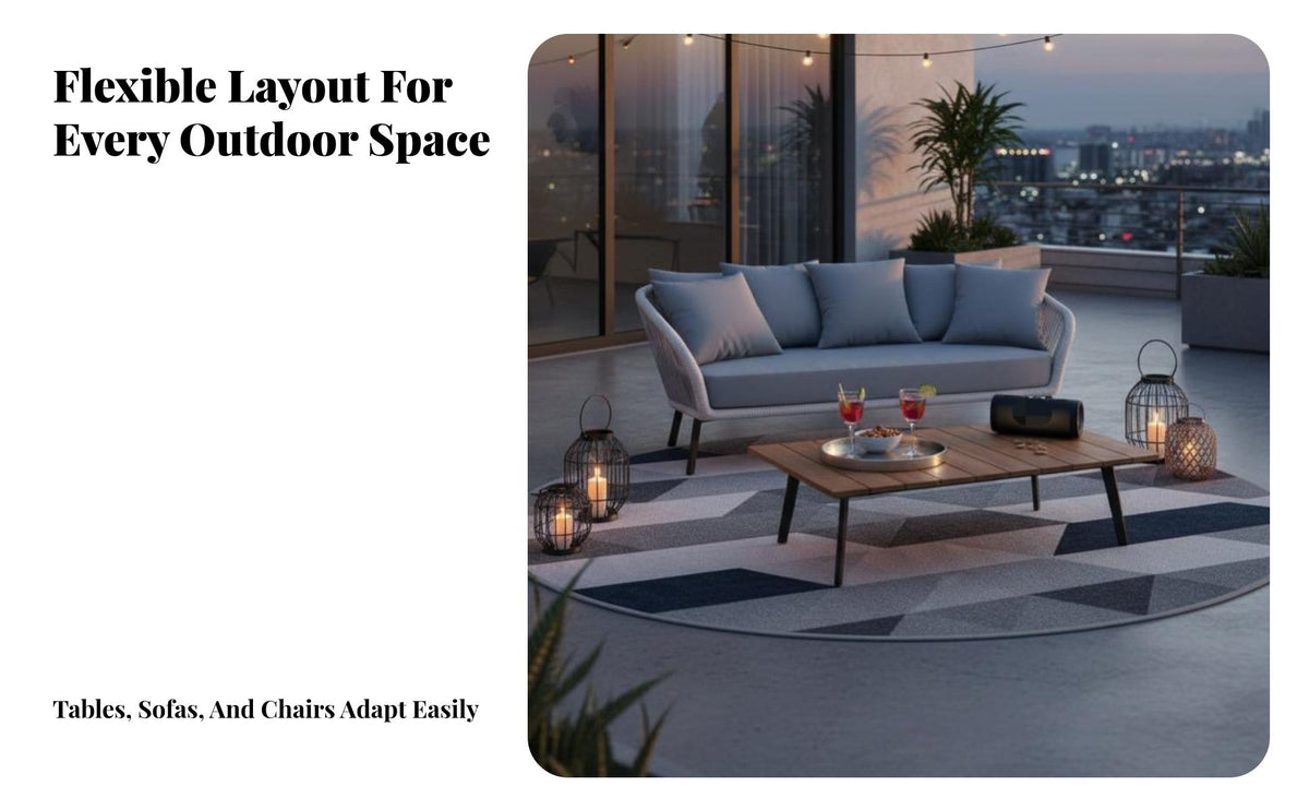 Waterproof 4-Piece Wicker Seating set Weather-Resistant Outdoor Furniture long-lasting Patio Set Comfortable paddings for Adults, Families, Homeowners, Garden, Terrace, Balcony, rearyard