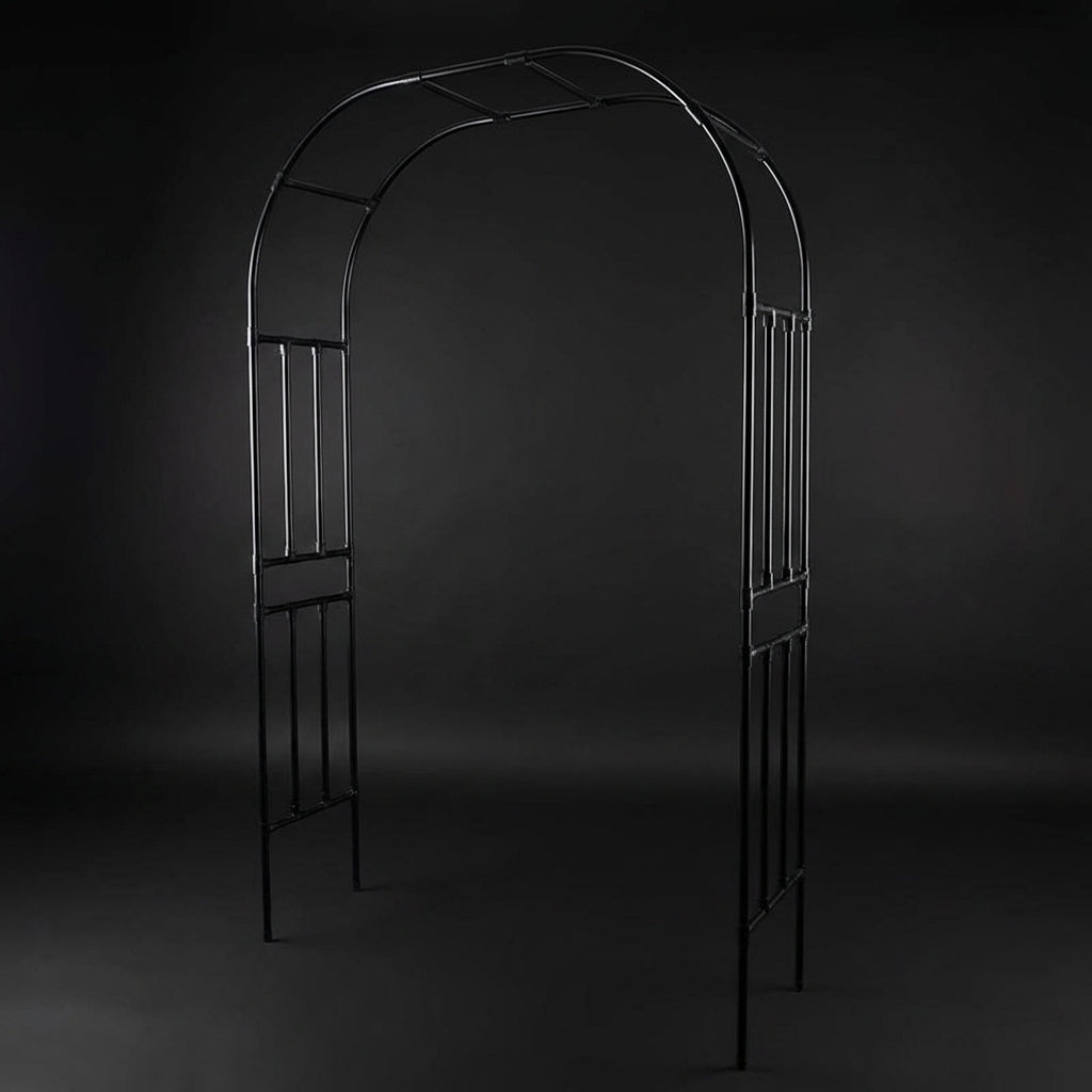 Garden Arch and Heavy Duty Trellis for Climbing Plants, Wide Plant Support with 2-Layer Structure, Wedding Arch for Party Backdrop, Rural Style