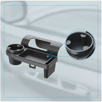 Car Window Organizer with Cup Holder No Drilling for Road Trips, Drivers