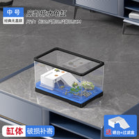 新款生态乌龟缸造景豪华别墅带晒台家用巴西鳄龟饲养箱塑料养龟缸