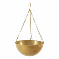 Plant Pots and Hanging Basket for Indoor Plant Pot Display, Modern Metal Planter with Chain for Hanging Plant, Wall Planter, 1 Pack Design