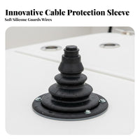 Silicone Cable Boot Anti-Aging Rigging Hole Cover Moisture-Proof Accordion Wire Seal Universal Fit for Boat Owners, DIY Enthusiasts, Mechanics, Boats, Yacht, RVs, Engine Bay