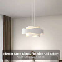 Nordic Design LED Dining Room Light Energy-Saving Hanging Dining Light Easy Installation Modern Minimalist Hanging Lamp Adjustable Color Temperature for Interior Designers, Homeowners, DIY Enthusiasts, Restaurant, Bar Counter, Kitchen Island, Entryway