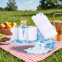 Lunch Box Ice Pack for Cool Box and Freezer Blocks, Large Hard Ice Packs for Lunch Box and Ice Blocks, Slim Ice Bag for Breast Milk, 20x10x3 cm