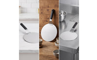 Pizza Transfer Peel Stainless Steel Round Pizza Peel Heavy Duty Cake Lifter for Home Chefs