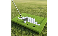 Insertable Holes Stable Base Heavy Duty Golf Club Holder Tray Artificial Grass Golf Tray for Golfers
