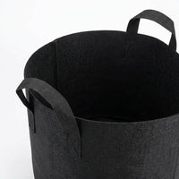 Plant Grow Bags, 30cm Black Non-Woven Breathable Grow Bags with Handles, Degradable Grow Bags for Vegetables, Trees & Shrubs