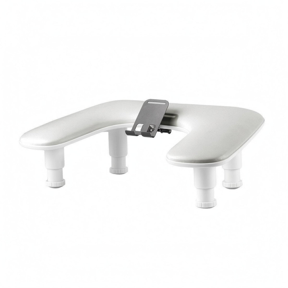 Manicure Hand Rest Phone Holder Padded Top U-Shaped Manicure Arm Rest Beauty Accessory Compact Low-Height Easy to Clean