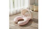 Thickened Parent-Child Swimming Float Stable Baby Swimming Float with Canopy Portable Pool Buoy with Canopy Easy to Inflate for Toddlers