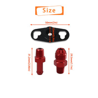 Fuel Pressure Regulator Adapter Anodized Fuel Rail Adapter Machined Compatible for Car Enthusiasts, Engine Bay