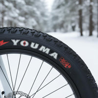 All Terrain 26 Inch Fat Tire Bike Disc Brakes Snow Bike Multi-Speed Outdoor Vehicle Front Suspension for Students