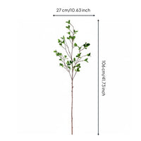 Simulation Elegant Leaf Branch Realistic Look Artificial Foliage Stems Low Maintenance Faux Elegant Leaf Spray for Living Room, Office, Bedroom