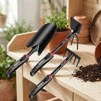 Gardening Hand Trowel and Cultivator Set for Planting, Digging, and Loosening Soil
