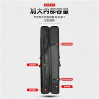 Hard Shell Fishing Rod Bag Lightweight Multi-functional 1.255m/1.3m Shoulder Bag