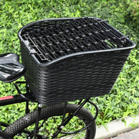 Large Capacity Cycle Rear Rack Basket Easy Installation Rear Bike Basket Heavy Duty for Students, Commuters, Shopping