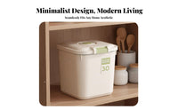 Moisture-Proof Rice Storage Bin Transparent Body Large Capacity Pet Food Bin Safe for Kitchen