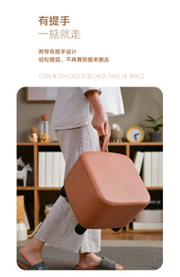 家用门口换鞋凳可坐轻奢穿鞋凳创意小凳子儿童小型沙发凳客厅矮凳 超弹乳胶坐垫-防水科技布-深灰色-平垫款