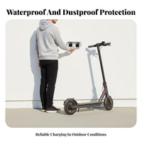 Two-Socket-Port Charging Station Shell Dustproof Two-Socket Socket Charger Enclosure Electric Scooter Charger Box Easy