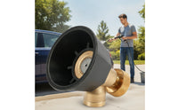 Copper Spray Nozzle High-Pressure Adjustable Spray Nozzle Threaded for Gardeners, Homeowners, Gardening, Yard Work, Outdoor Cleaning