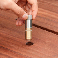 Self-Locking Table Dog Knurled Top Stainless Steel Bench Dog Woodworking Clamp Rubber Rings Workbench Clamp 19-20 Mm
