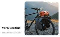 High Load Capacity Front Fork Luggage Rack Heavy Duty Cycle Front Rack Multi-Functional Easy Installation for Long-Distance Cyclists, Bikepackers, Commuters, Touring, Bikepacking, Outdoor Riding, Daily Commuting