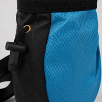 Drawstring Chalk Bag, Bouldering Chalk Bag for Rock Climbing, Adjustable Belt, Fleece Interior, with Phone Pocket
