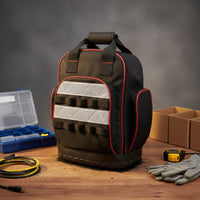 Electrician Tool Backpack Portable Tool Backpack Large Capacity for Carpenters, Construction Site