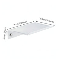 Stainless Steel Wall Shelf Rustproof Bath Shelf with Guard Rails Rust Resistant Brushed for Washroom, Apartment