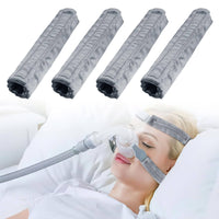 4 Pieces Strap Sleeve with Hook-and-Loop Reusable Facial Covering Strap Protector Cover Lightweight for Resting