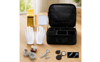 Carrying Case with Foam Dividers Zippered Magnifier Portable for Jewelers