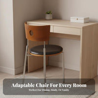 Space-Saving Design Stackable Upholstered Chair Ergonomic Backrest Dining Seat multipurpose Use Indoor Seating half-centuryhalf-century-era Modern design for Adults, Homeowners, Interior Decorators, Living Room, Bedroom, Home Office, Restaurant