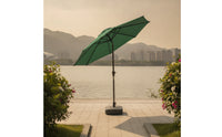 Center-Pole Umbrella Rain-Resistant Umbrella with Crank Handle Large for Guesthouse Owners, Market Vendors, Patio, Courtyard, Beach