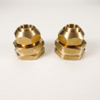 2 Pieces Watertight Micro-Irrigation Irrigation Hose Connector Threaded Micro-Irrigation Irrigation Adapter Corrosion-Resistant Brass Hose Fitting with Washer Easy to Install for Gardeners