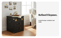 Suitcaseaesthetic End Table Vintage Design Bedside Storage Table British-in the design of