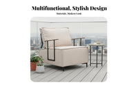 Minimalist Design Cushioned frameFrame Armchair Italian Inspired Metal Frame suspension Chair Modern aesthetic Lounge Seat Comfortable Cushioning for Homeowners, Adults, Living Room, Balcony, perusing alcove, Home Office