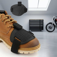 Anti-Slip Motorcycle Gear Shoe Protector Textured Motorcycle Shoe Protector Pad Hook-and-Loop Straps Boot Cover Reinforced for Motorcyclists