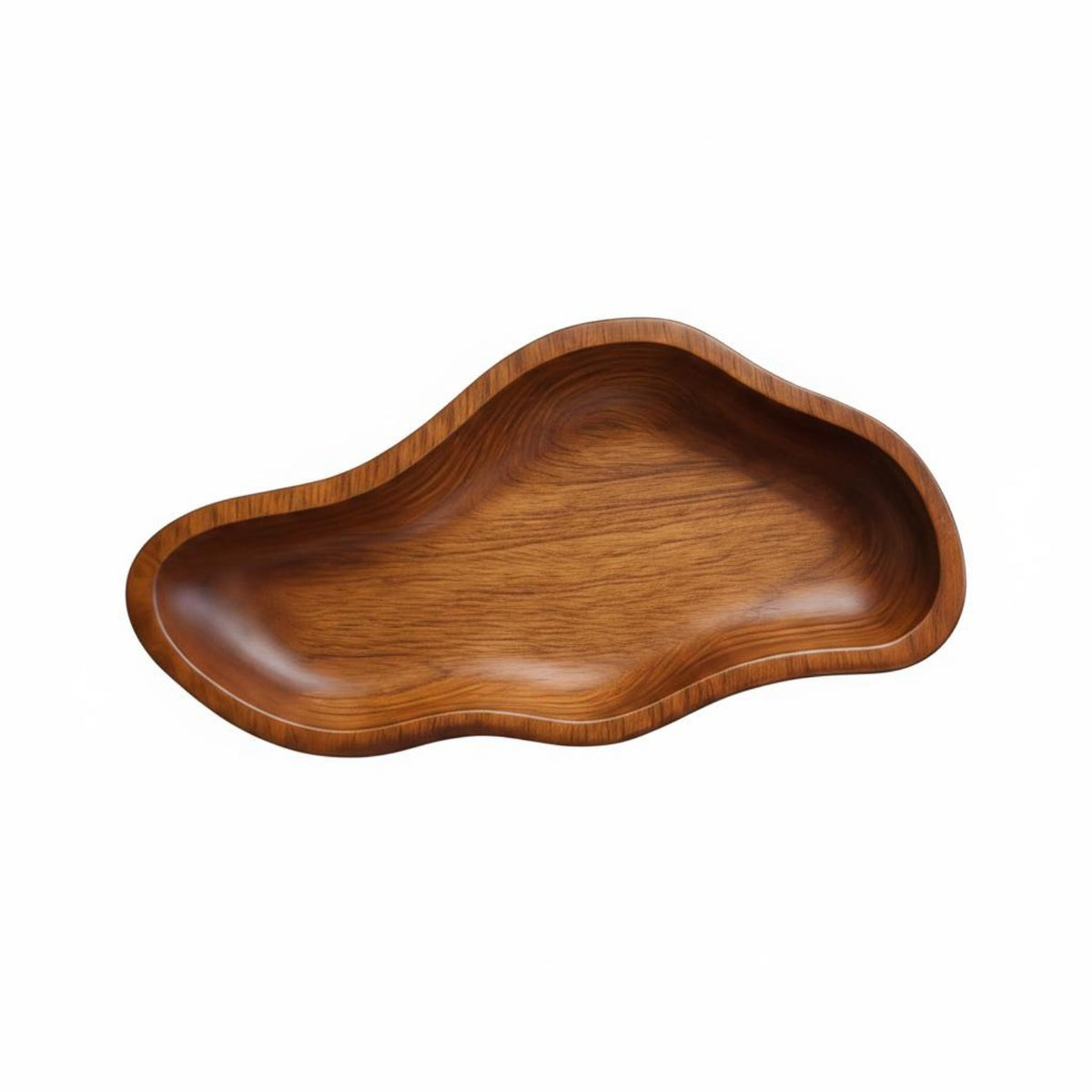 Wooden Kneading Bowl Raised Edges Tableware Lightweight for Serving