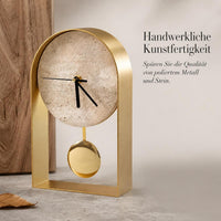 Luxury Modern Office Desk Clock Ornament for Study Room Bookshelf Decor
