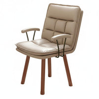 Ergonomic spine supportrest Upholstered rotating Chair Padded Seat and spine support Upholstered Wood Task Chair glidingRolling Casters Armchair century-1900scentury-1900svintage-inspired modern Design for Adults, Professionals