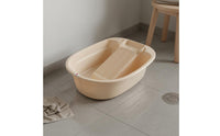 Plastic Wash Tub with Integrated Washboard Thickened and Long-Lasting
