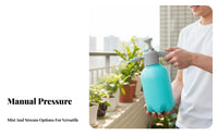 Handheld Pump Sprayer Thickened Body Plant Watering Mister Adjustable N Ounces Zle Manual Outdoor Watering Tool Bottle for Gardeners, Patio, Home