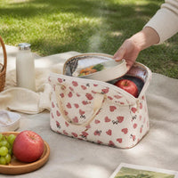 Insulated Lunch Bag for Outdoor Picnic Office School - Large Capacity Portable Meal Prep Tote