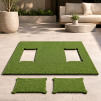 Golf Training Mat, Foldable and Durable Hitting Mat, 150cm × 120cm, Non-Slip Foam Base, Ideal for Garage and Outdoor Use