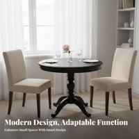 Durable Wood Construction Oval panelpanel Table expandable Design fold-down panel Table Expandable Home Furniture Space-Saving for Apartment Dwellers, Homeowners, Families, Small Living Spaces, Dining Room, Kitchen, morning meal corner