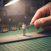 Miniature Figurine Hand-Painted Male Figurine Realistic Statue for Collectors