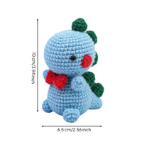 High-Quality Yarn Dinosaur Crochet Kit Tutorial Included Amigurumi Dinosaur Kit for Beginners
